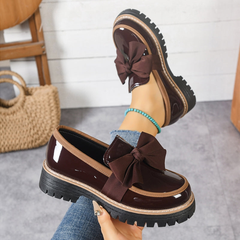 Celine | Chunky Bowknot Loafers