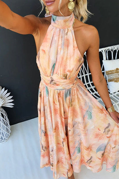 Ivanna | Haltered Maxi Dress