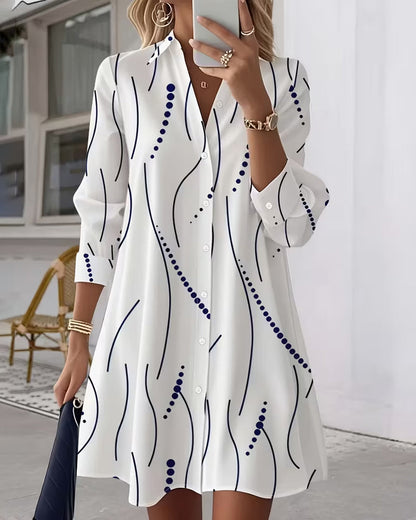 Esmeh | Wavy Collar Dress Shirt