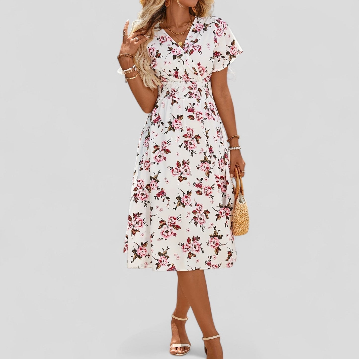 Gretalise - Comfortable Summer Midi Dress
