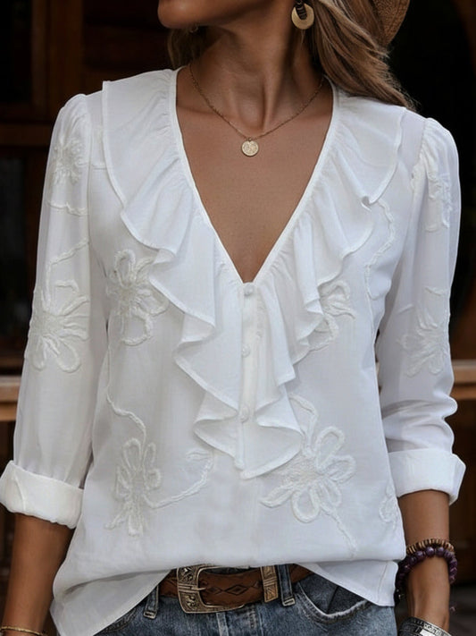 Myrella | Vintage Ruffles Blouse