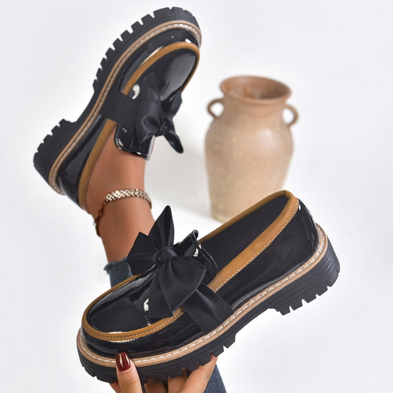 Celine | Chunky Bowknot Loafers