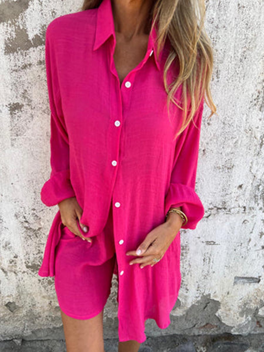 Melissa | Linen Blouse and Short Set