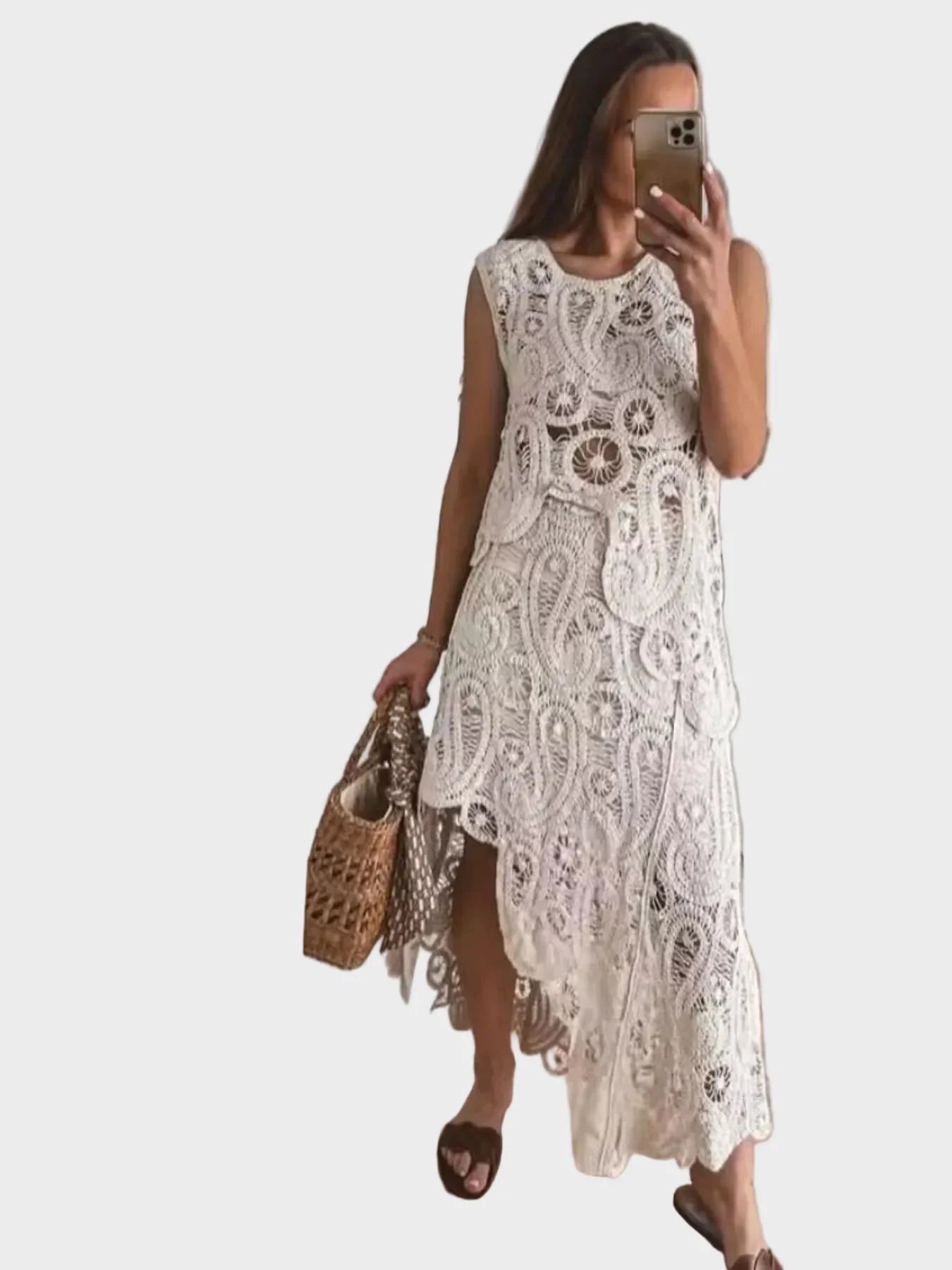 Carmella | Crochet Tank and Skirt Set