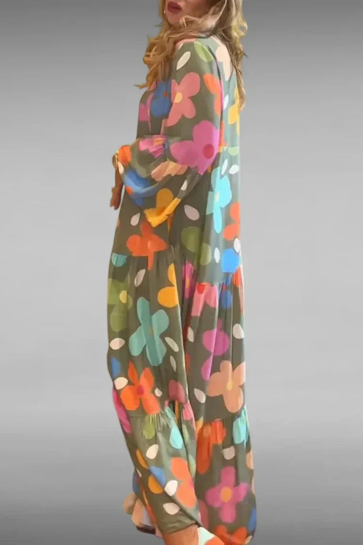 Flora | Relaxed Floral Maxi Dress