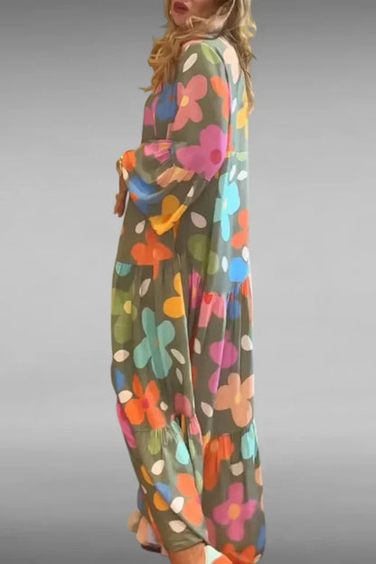 Flora | Relaxed Floral Maxi Dress