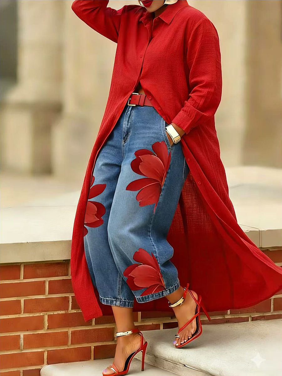 Willow | Printed Elegant Floral Pants