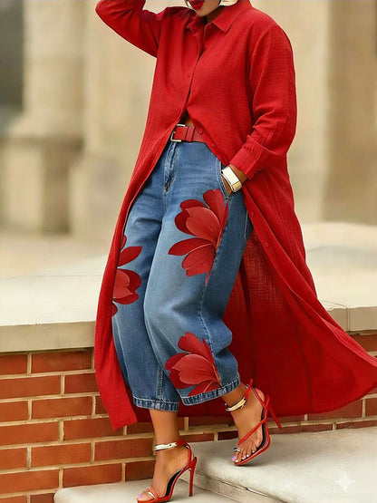 Willow | Printed Elegant Floral Pants