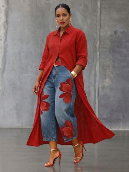 Willow | Printed Elegant Floral Pants