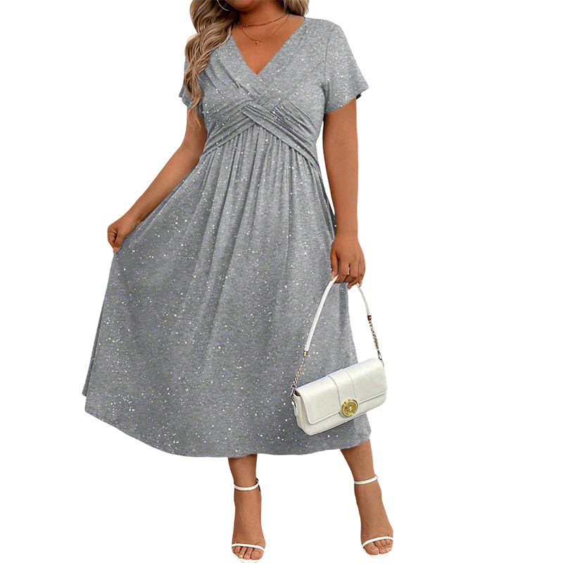 Olivia | Elegant V-neck Midi Dress