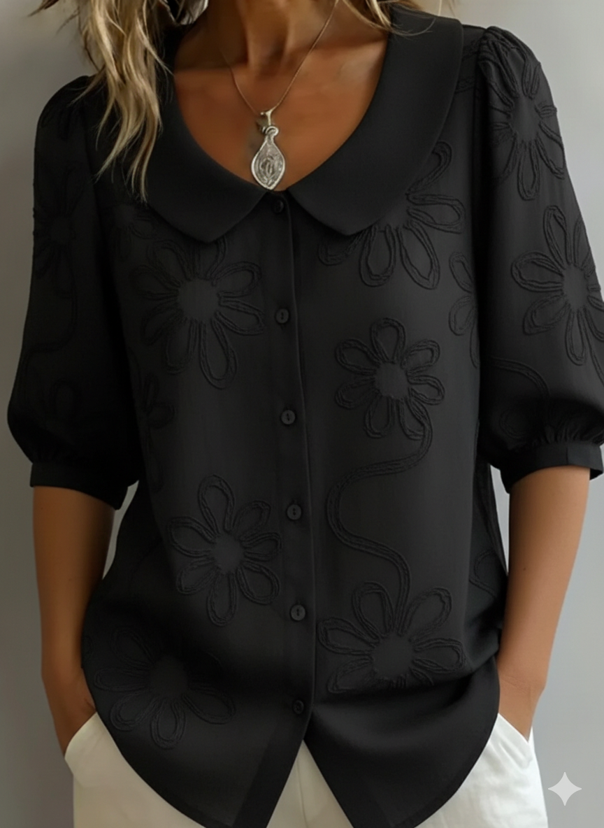 Lucy | Natural Light Floral Blouse
