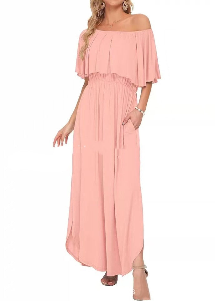 Claire | Printed Off-Shoulder Maxi