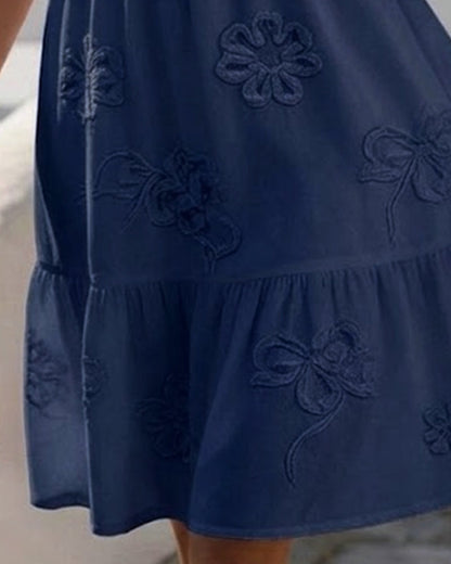 Claire | Floral Dress with Puff Sleeves