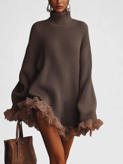 Josephine | Ruffled Knit Dress