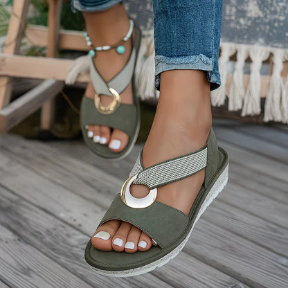 Delyra | Comfy Flat Sandals