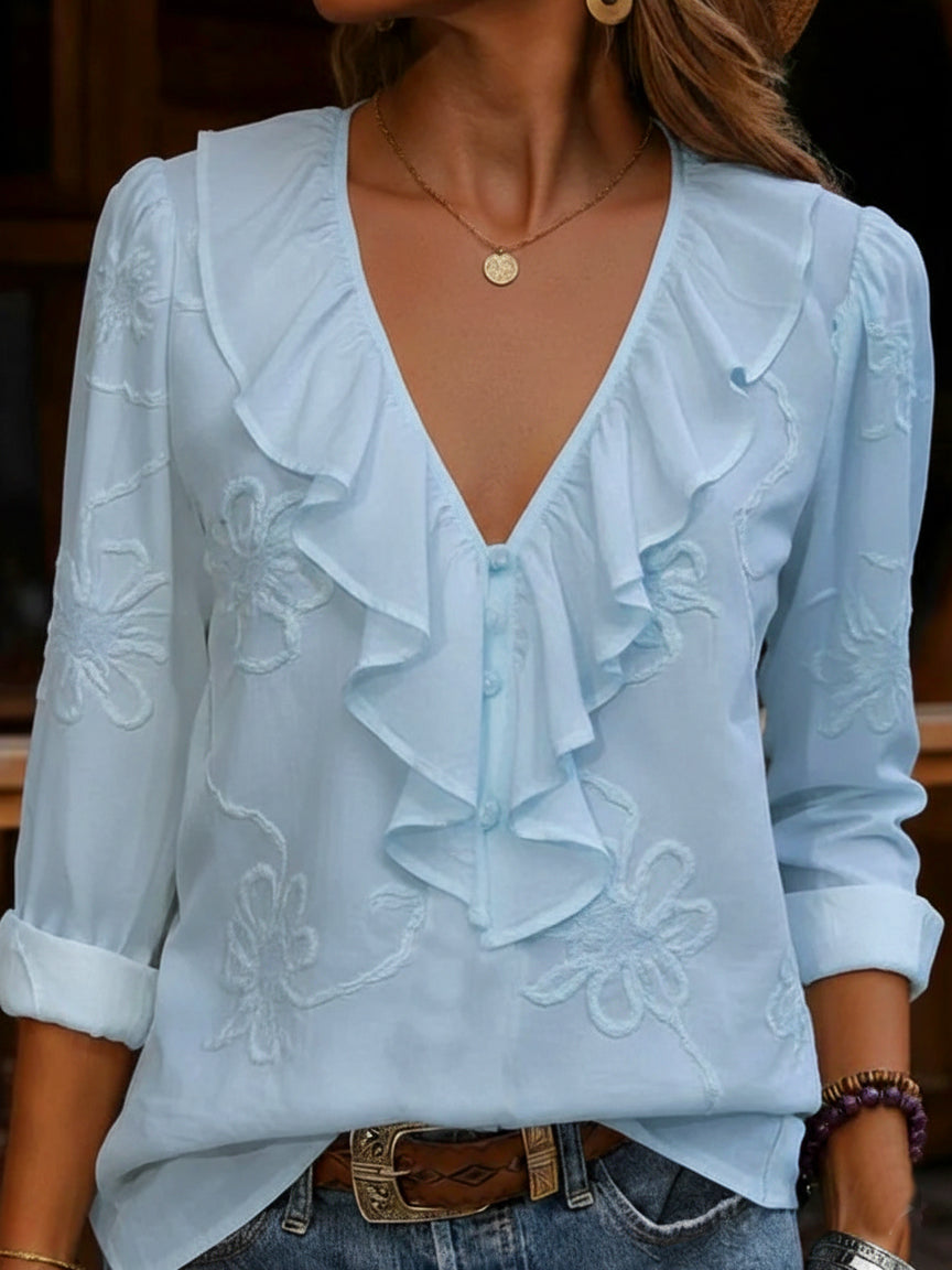 Myrella | Vintage Ruffles Blouse