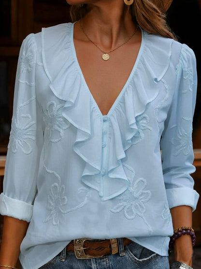 Myrella | Vintage Ruffles Blouse