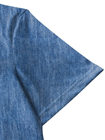 Hélène™ | Retro Denim Dress