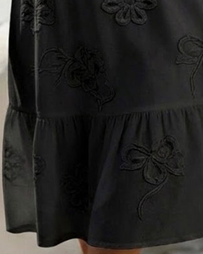 Claire | Floral Dress with Puff Sleeves