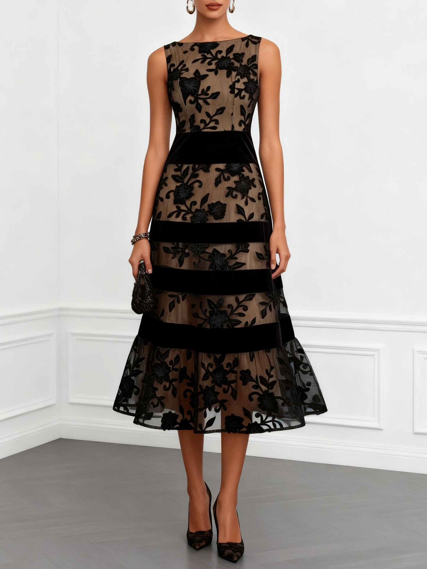 Grace | Elegant Lace Midi Dress