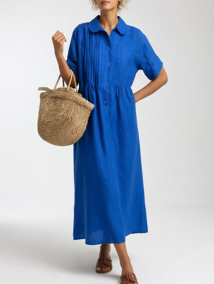 Amber | Flowy Summer Shirt Dress