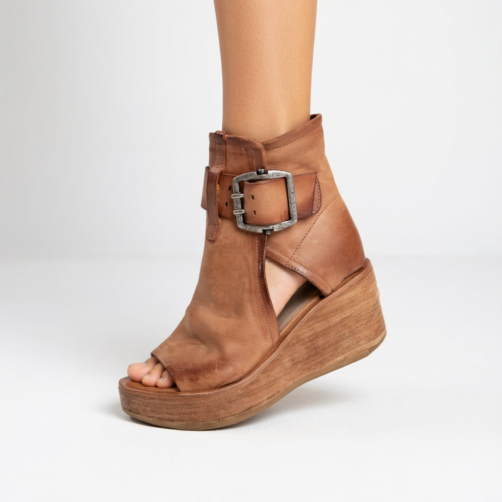 Christina | Modern Open-toe Ankle Boots