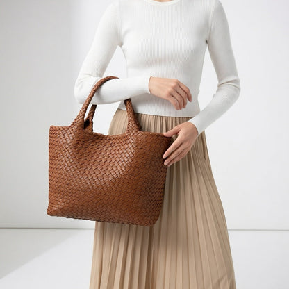 Melissa | Elegant Woven Tote Bag