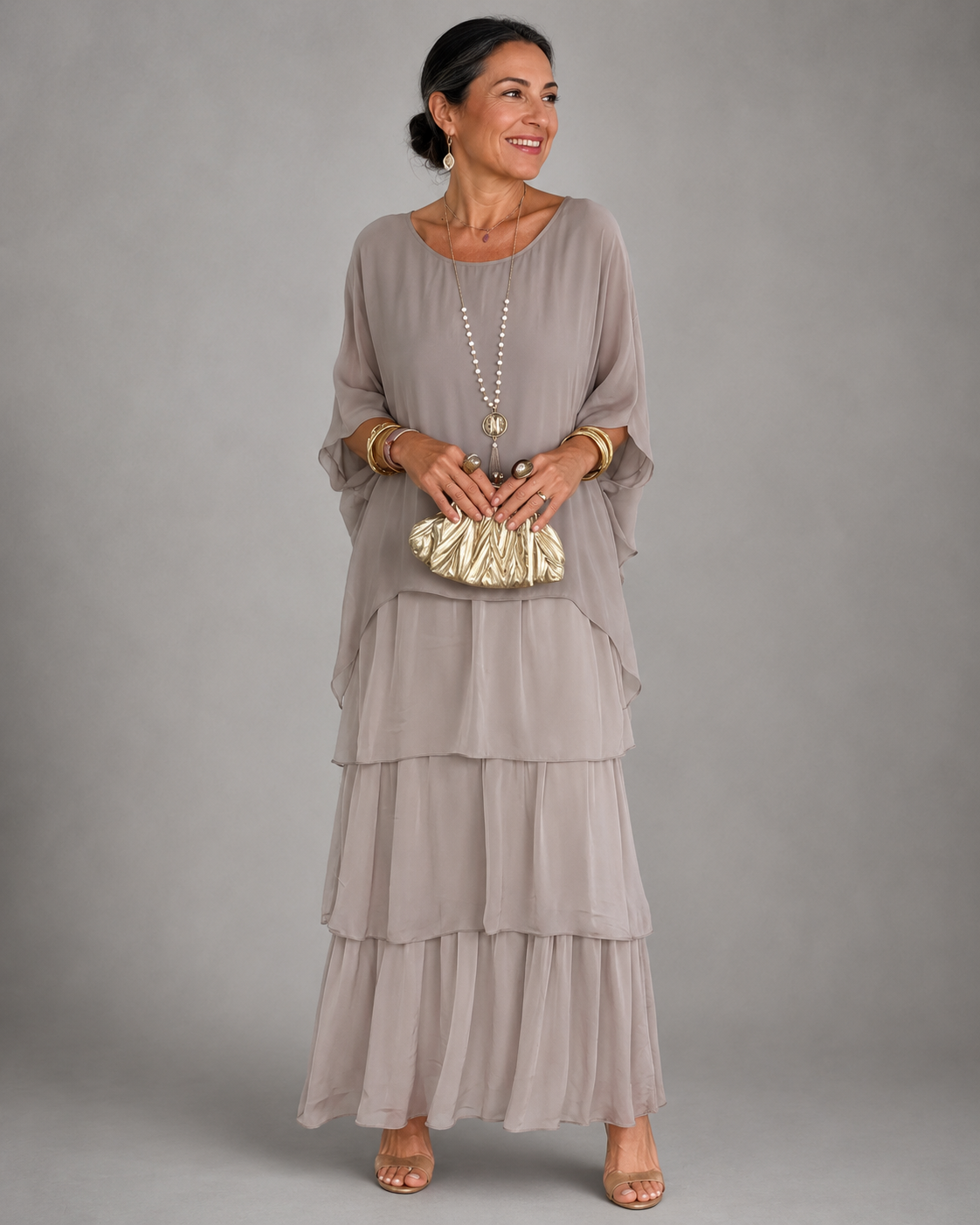 Amelia | Graceful Pleated Maxi Dress