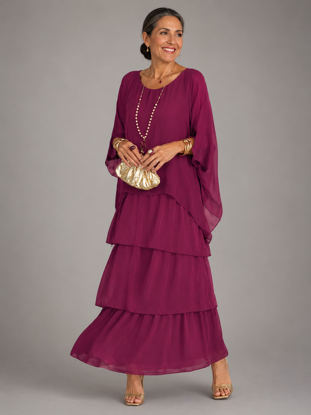 Amelia | Graceful Pleated Maxi Dress