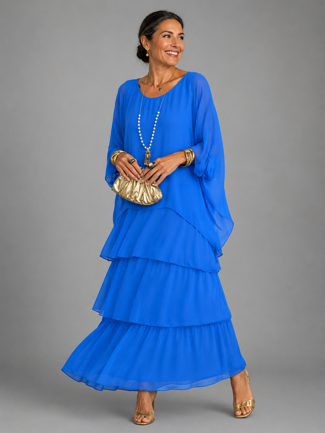 Amelia | Graceful Pleated Maxi Dress