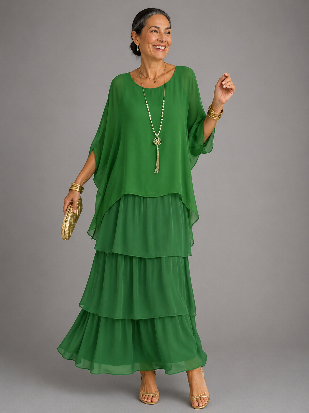 Amelia | Graceful Pleated Maxi Dress