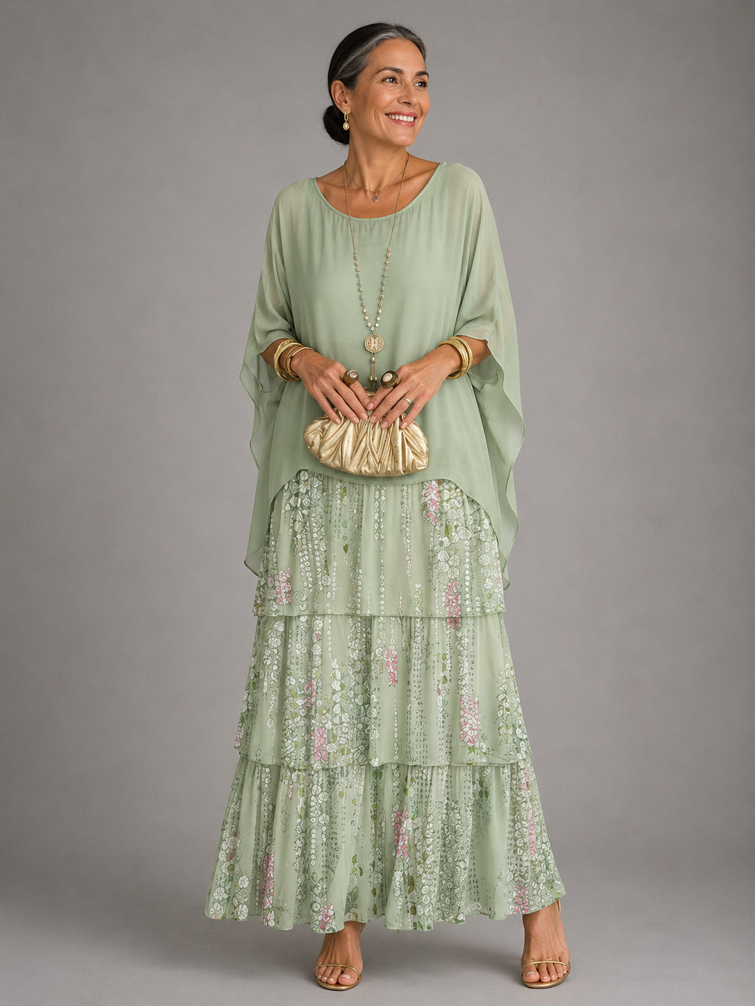Amelia | Graceful Pleated Maxi Dress