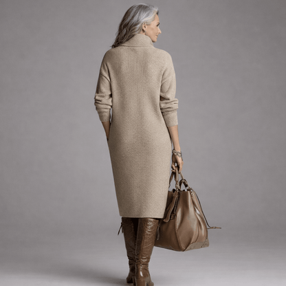 Britt | Chic Ribbed Midi Dress