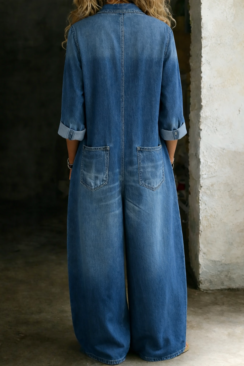 Victoria | Long Sleeve Denim Overall