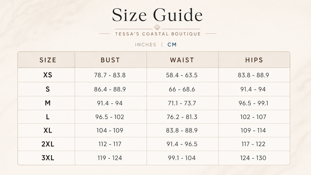 Size chart image