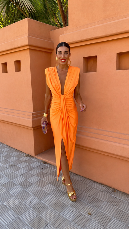 Olivia | Casual Draped Evening Dress