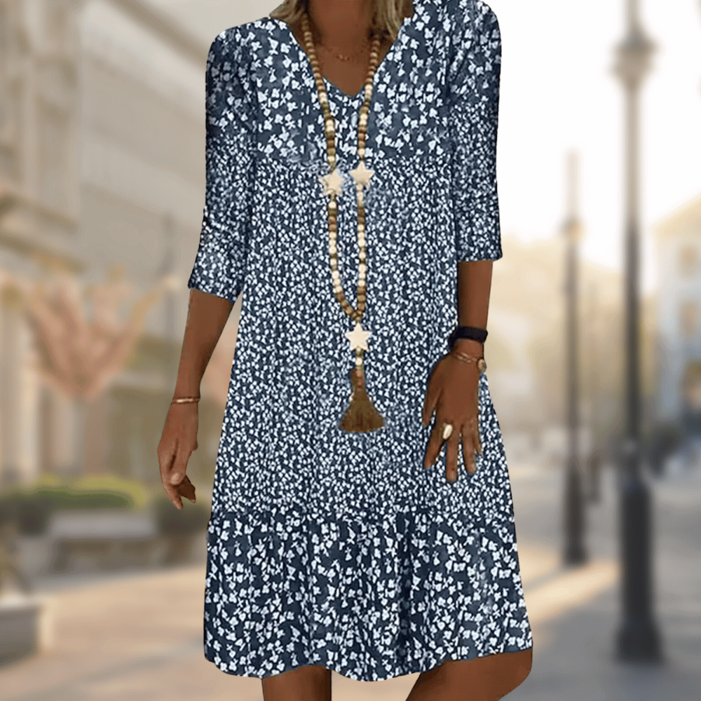 June | Elegant Printed Dress