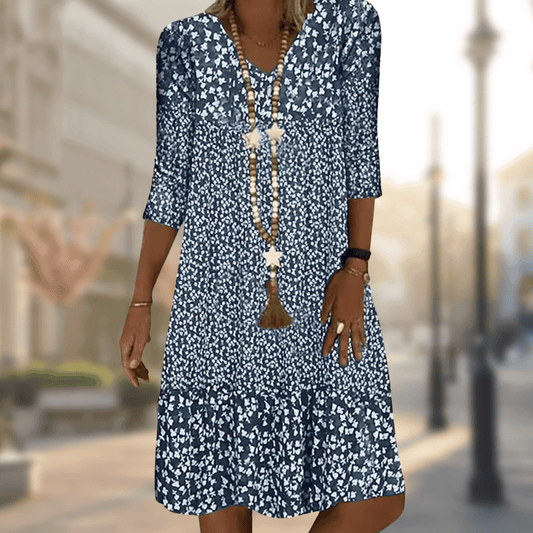 June | Elegant Printed Dress