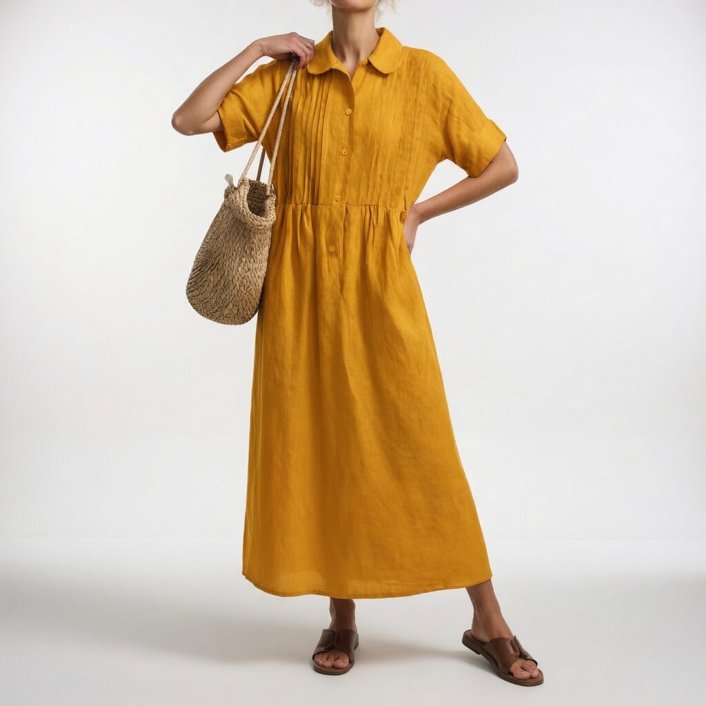 Amber | Flowy Summer Shirt Dress