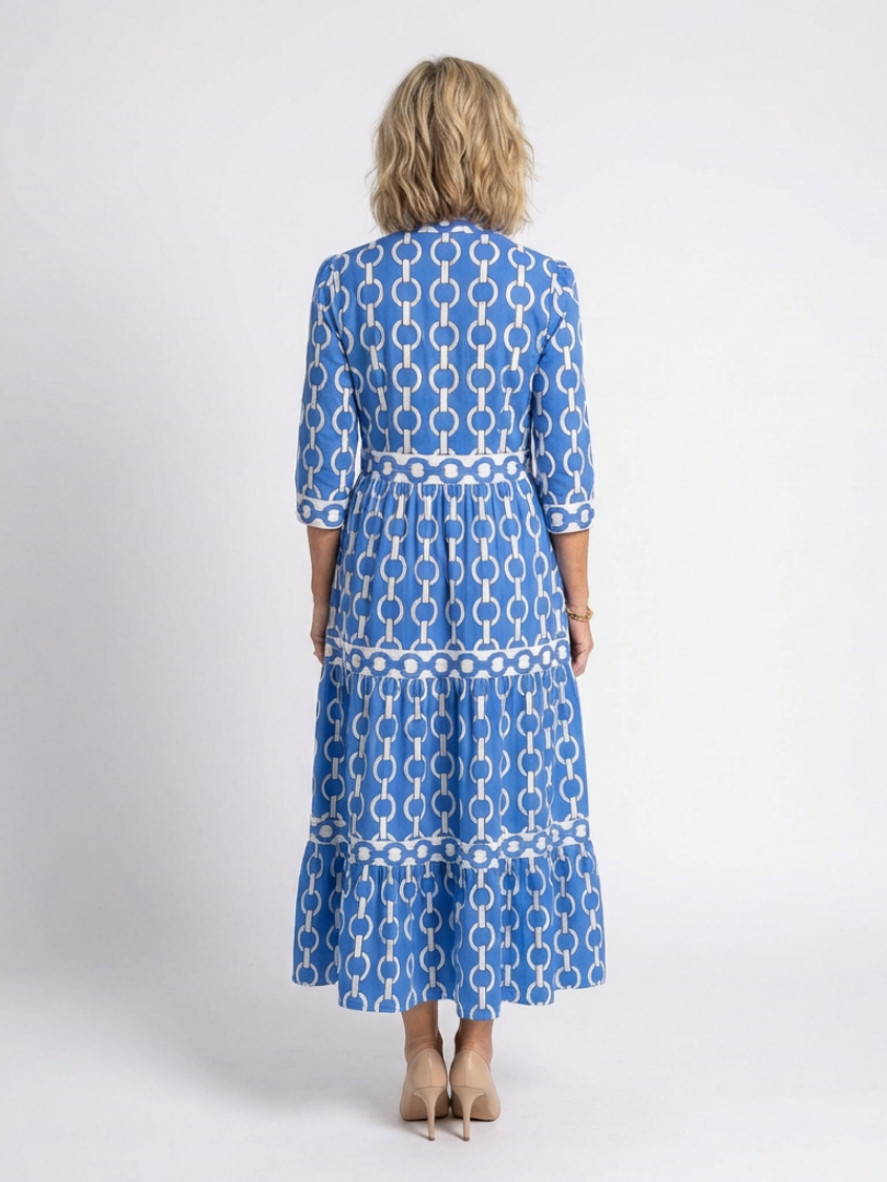 Audrey | Casual Pattern Midi Dress