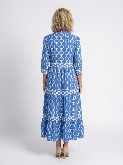 Audrey | Casual Pattern Midi Dress
