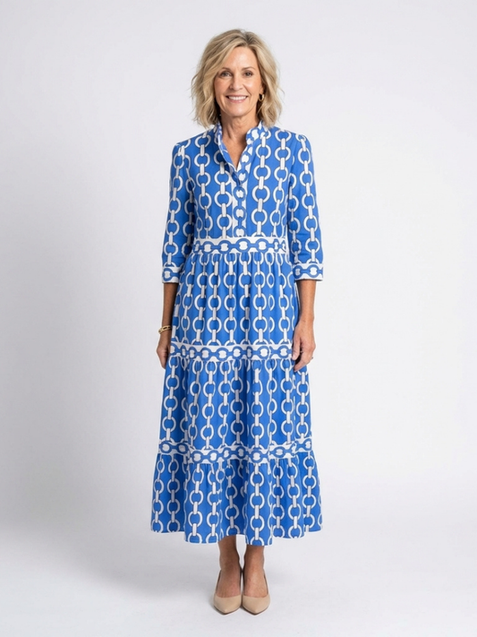 Audrey | Casual Pattern Midi Dress