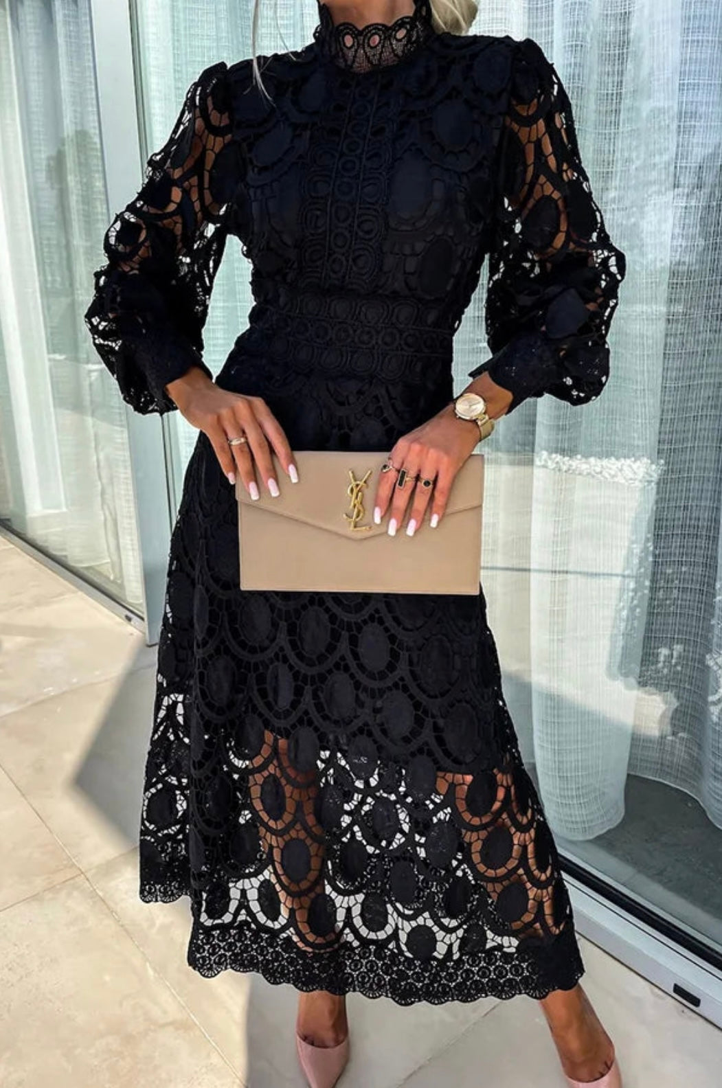 Eloah™ | Lace Midi Dress