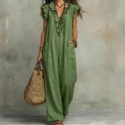 Rebecca | Long Linen Dress