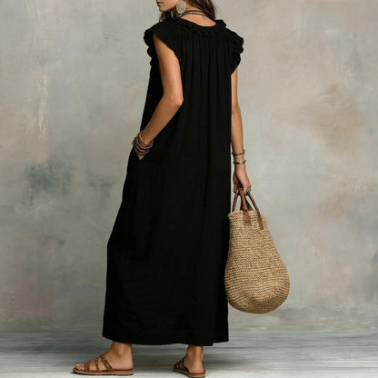 Rebecca | Long Linen Dress