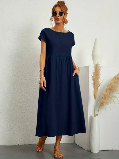 Solara | Elegant Flowing Midi Dress