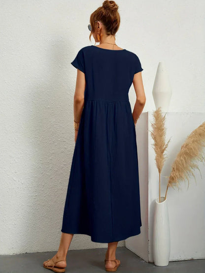 Katherine | Elegant Flowing Midi Dress