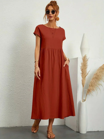 Solara | Elegant Flowing Midi Dress