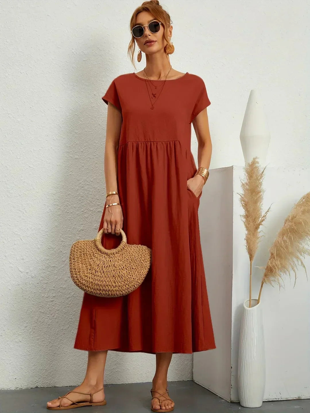 Ella™ | Flowing Midi Dress