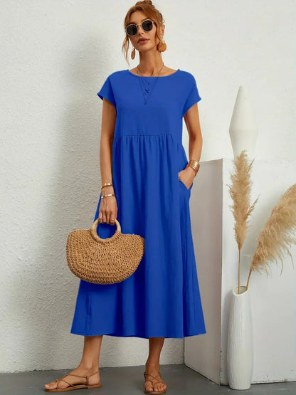 Katherine | Elegant Flowing Midi Dress